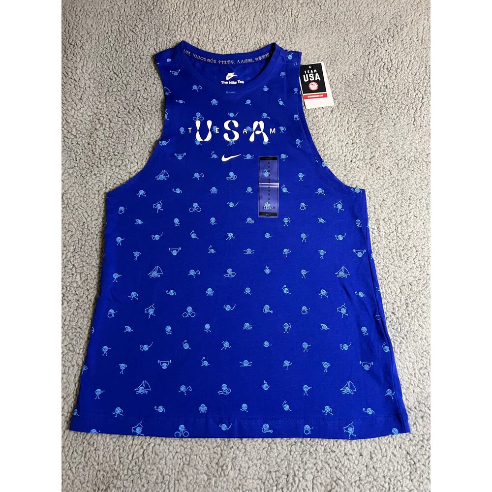 New Nike Team USA Olympic Club Tank Top Women's Small (B100113)